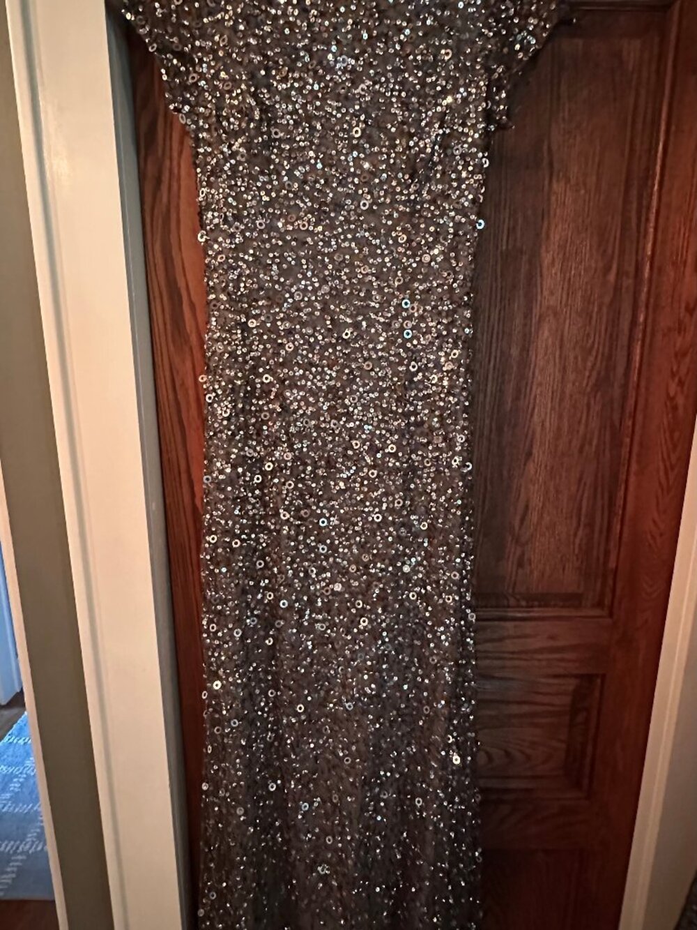 NWT Adrianna Papell sequin evening gown size 6